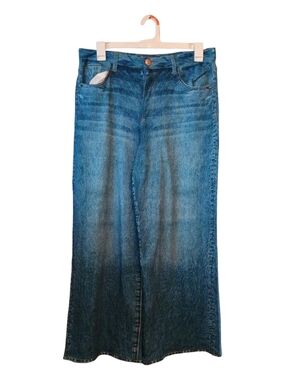Democracy Women's Blue Wide Leg Flare Jeans